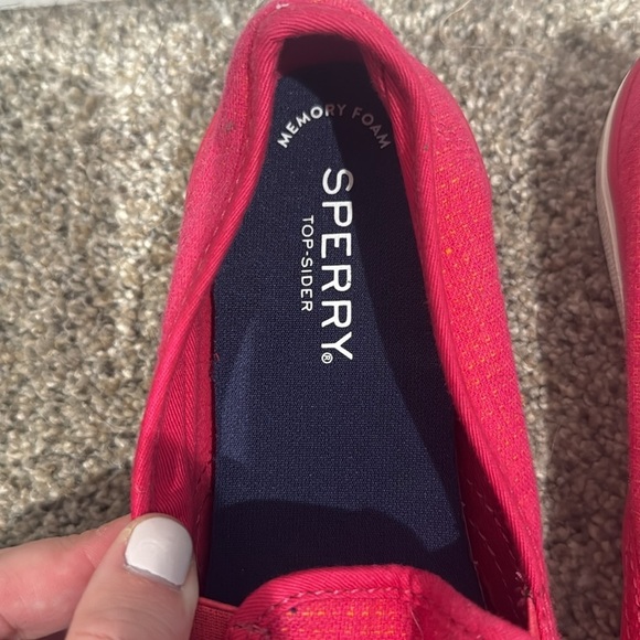 Sperry Pink Loafer Shoes with Elastic Stretch - Size 7.5 - Picture 3 of 7